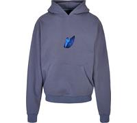 Mister Tee Le Papillon Heavy Oversize Hoody, Felpa con Cappuccio, Unisex - Adulto, Blu (Vintageblue), M