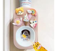 Mr. Thumbs - Dispenser automatico di dentifricio per doccia, spremiagrumi per bambini e famiglia, decorazione da parete per bagno (1 pezzo, unicorno)