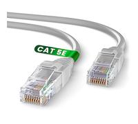 Mr. Tronic Cavo Ethernet Cat 5E da 10m, Cavo di Rete LAN Cat 5E ad Alta Velocità con Connettori RJ45 Per una Connessione Internet Veloce 1 Gbps - Patch AWG24 | UTP CCA (10 Metri, Grigio)