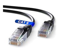 Mr. Tronic cavo Ethernet Cat 6 da 50m, Cavo di rete LAN Alta velocità con Connettori RJ45 - Patch Internet Compatibile con Cat 5e, 7, 8 | AWG24 UTP CCA (50 Metri, Nero)