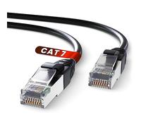 Mr. Tronic Cavo Ethernet Cat 7 da 15 m, cavo di rete LAN con connettori RJ45 per una connessione Internet veloce e affidabile - Cat7 con connessione | Internet SFTP (15 metri, nero)