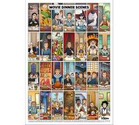 Mr. Troove - Scene di cena al cinema - Poster 42 x 59,4 cm | Scene cult del cinema a tavola!