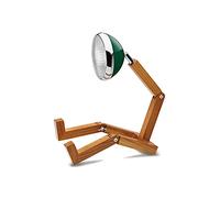 Mr Wattson's Original - Lampada da tavolo a LED, realizzata a mano, regolabile, con lampada da scrivania, 15,5 x 18-40 cm, colore: verde