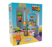 Mr White Kit Igiene Orale per Bambini con Spazzolino a Batteria, Dentifricio alla Menta, Bicchiere, Personaggio 3D, Igiene Dentale - Realizzato per Strumble Guys, Idea Regalo