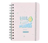 Mr. Wonderful - Agenda annuale classica piccola 2023 settimanale - Mil e um planos, rosa, WOA2212300PTZ0 (Portoghese)