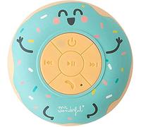Mr. Wonderful altoparlante con forma di ciambella da doccia wireless Bluetooth impermeabile con 3-4 ore di autonomia e ventosa per aderire. Colore verde