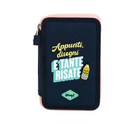 Mr.Wonderful - Astuccio completo per la scuola con 3 compartimenti - Appunti, disegni e tante risate