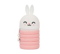 Mr. Wonderful - Astuccio in silicone estensibile - Coniglio - Astuccio per matite realizzato in silicone - Estensibile - Con chiusura a cerniera