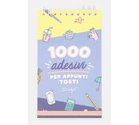 Mr. Wonderful Block Notes a Spirale con 1000 Adesivi per Appunti tosti, Multicolore, Dimensioni: 9,5 x 16 x 1 cm