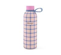Mr.Wonderful - Bottiglia termica - Quadrati blu e rosa - 500 ml - Bottiglia termica realizzata in acciaio inossidabile 304 a doppio strato.