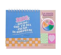 Mr.Wonderful - Calendario da tavolo 2024 - Spero che tu sia pieno di sorprese (più giorni festivi, per esempio) 24 x 18 x 2
