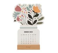 Mr. Wonderful Calendario da tavolo 2025 con base per godersi l'anno con Ganas - Include cartoncini a forma di fiore