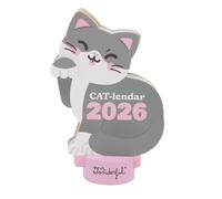 Mr. Wonderful - Calendario da tavolo 2026 con base - CAT-lendar