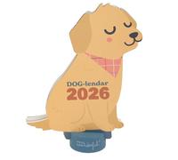 Mr. Wonderful - Calendario da tavolo 2026 con base - DOG-lendar