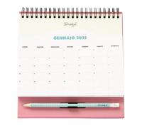 Mr. Wonderful - Calendario da Tavolo con Tasca 2025 per Goderti i tuoi Momenti Felici - Include 1 Blocco di Note Adesive e 4 Blocchi di Segnalibri