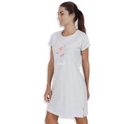 Mr Wonderful Camicia da Notte da Donna Maniche Corte 51487 S18