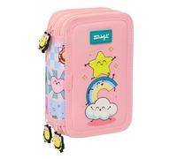 safta Mr. WONDERFUL COMIC - Astuccio scolastico con 37 utensili inclusi, ideale per bambini da 5 a 14 anni, comodo e versatile, qualità e resistenza, 12,5 x 5,5 x 19,5 cm