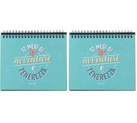 Mr.Wonderful - Contamesi - 12 mesi di avventure e tenerezza 18 x 1,3 x 21 (Confezione da 2)