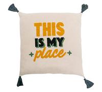 Mr. Wonderful - Embroided cushion - This is my place
