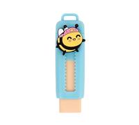 Mr. Wonderful Gomma da Cancellare con Custodia Dosatrice Ape - Gomma Retrattile per Scuola e Ufficio