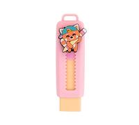 Mr. Wonderful Gomma da Cancellare con Custodia Dosatrice Panda Rosso - Gomma Retrattile con Rotella