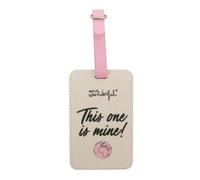Mr.Wonderful - Identificatore per valigia - This one is mine! - Etichetta identificativa per valigia realizzata in cotone, con un messaggio divertente