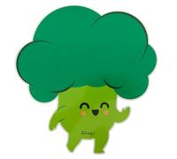Mr. Wonderful - Lavagna magnetica - Broccoli - Lavagna bianca magnetica, cancellabile - A forma del nostro divertente broccolo