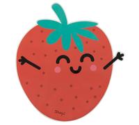 Mr. Wonderful - Lavagna magnetica - Fragola - Lavagna bianca magnetica, cancellabile - A forma della nostra divertente fragola