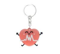 Mr Wonderful - Portachiavi a forma di cuore con elettrocardiogramma - Realizzato in gomma - Regalo perfetto per gli operatori sanitari