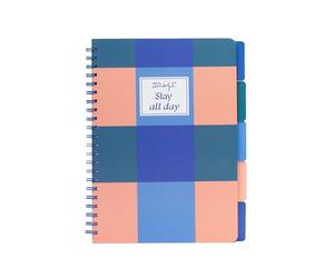 Mr. Wonderful Quaderno A4 con Divisori After Class Slay All Day - 160 Pagine a Quadretti con 5 Linguette
