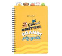 Mr. Wonderful - Quaderno A4 con divisori con linguetta - Grandi obiettivi, grandi progetti