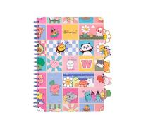 Mr. Wonderful Quaderno A4 con Divisori Wonder Comic - 160 Pagine a Quadretti con 5 Linguette Laterali