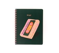 Mr. Wonderful Quaderno A5 a Spirale - Mixtape in Progress - 160 Pagine a Righe FSC