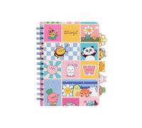 Mr. Wonderful Quaderno A5 con Divisori Wonder Comic - 160 Pagine a Quadretti con 5 Linguette Laterali