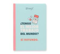 Mr Wonderful - Quaderno A5 con fogli a righe - 160 pagine - Notebook - Rilegatura cucita - Ho il miglior lavoro al mondo? SÌ clamoroso