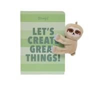 Mr. Wonderful - Quaderno A5 con Peluche Bradipo - Let’s Create Great Things! - Accessorio di Cartoleria Originale - Idea Regalo