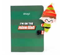 Mr. Wonderful - Quaderno A5 con Peluche Elfo - I’m On The Nice List - Accessorio di Cartoleria Originale - Idea Regalo