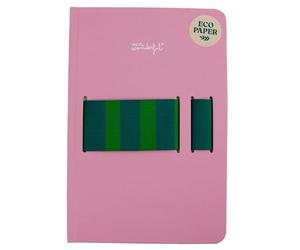 Mr Wonderful - Quaderno A5 con porta cellulare rosa - 120 pagine a righe - Che ci crediate o no, a volte scrivo a mano - Rilegatura rigida