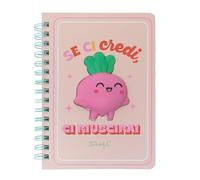 Mr.Wonderful - Quaderno A5 con squishy Barbabietola - Se ci credi, ci riesci