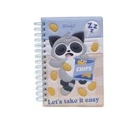 Mr. Wonderful Quaderno A5 Squishy - Lazy Procione - 240 Pagine Bianche FSC