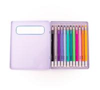 Mr. Wonderful - Set 12 Matite Colorate Infinite Senza Temperino - Punta Cancellabile In Lega - Scrittura Pulita E Precisa