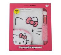 Mr. Wonderful - Set con Quaderno A5 in Peluche, Portamonete e Penna - Hello Kitty - Accessorio di Cartoleria Originale - Idea Regalo
