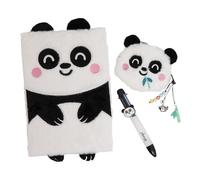 Mr. Wonderful - Set con Quaderno A5 + Portamonete + Penna Cancellabile - Accessorio di Cartoleria Originale - Idea Regalo - Panda