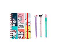 Mr. Wonderful - Set Diario Hello Kitty 2026-2027 Settimanale + 3 Penne Cancellabili