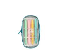 Mr. Wonderful Set of highlighters and pencil case Let the fun begin