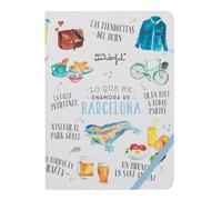 Mr. Wonderful - Taccuino A5 - Barcellona - Quaderno a copertina rigida - Finitura Soft Touch - 160 pagine