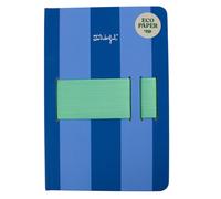 Mr Wonderful - Taccuino A5 con supporto per cellulare blu - 120 pagine a righe - Believe it or not, sometimes I write by hand - Rilegatura rigida