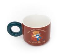 Mr. Wonderful Tazza Impilabile - Uscire dalla Tana è Difficile. Per Fortuna, c’è il Caffè - 330 ml