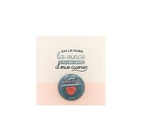 Mr. Wonderful WOA08698IT Biglietto e Spilletta - Chi la Dura la Vince e Tu Hai Vinto il Mio Cuore,