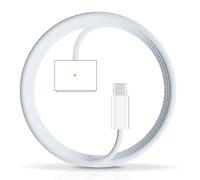 MR20GA Caricatore USB-C da 140 W, 3 cavi magnetici per MacBook Air/Pro, ricarica rapida PD, PVC da 2 m, facile da viaggio, blu cielo